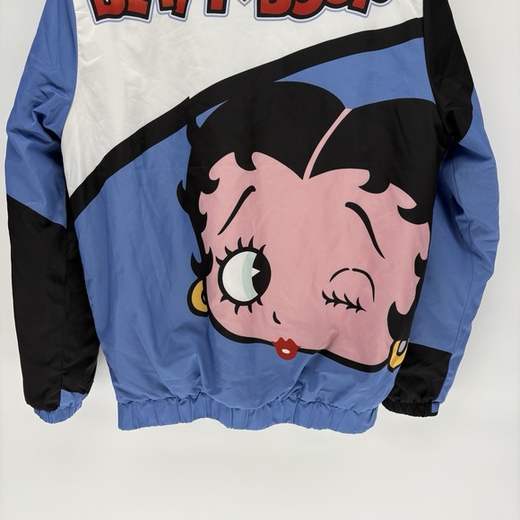 New With Tags Reason Betty Boop Racing Windbreaker Jacket Women Large 2024 - Picture 9 of 9